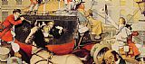Norman Rockwell Canvas Paintings - Winchester Stagecoach